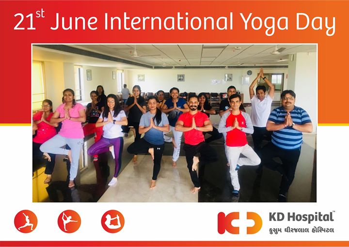 Glimpses from the #Yoga day celebrations at  KD Hospital! 

#YogaDay #YogaDay2018 #InternationalYogaDay #Ahmedabad