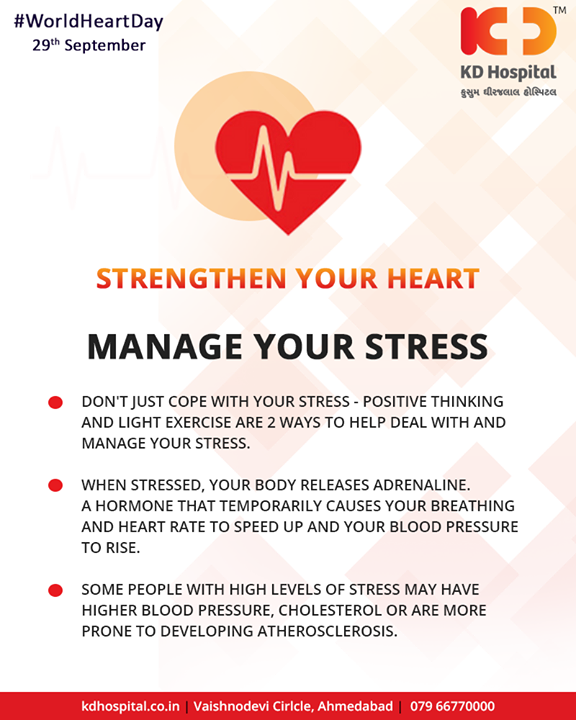 Tips to strengthen your Heart!

#KDHospital #Ahmedabad #Healthcare #HealthyLifestyle #GoodHealth #HealthyHeart #WorldHeartDay