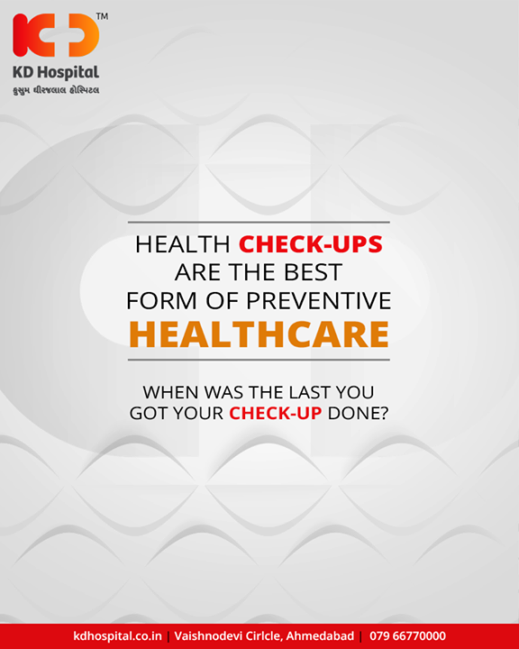 Get your health check up done at the best facilities at best prices! 

#KDHospital #GoodHealth #Ahmedabad #Gujarat #India