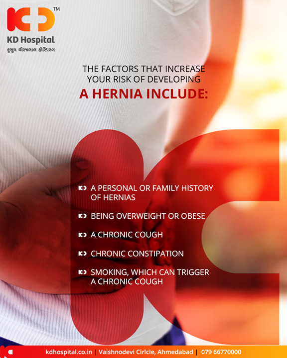 Risk factors of hernia.

#HerniaAwarenessMonth #Hernia #KDHospital #GoodHealth #Ahmedabad #Gujarat #India