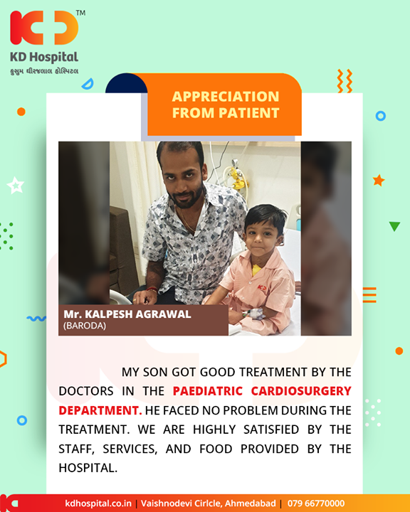 It’s always assuring to hear positive feedback from the patient’s family! Thank you for keeping your trust in us!

#KDHospital #GoodHealth #Ahmedabad #Gujarat #India #Appreciation