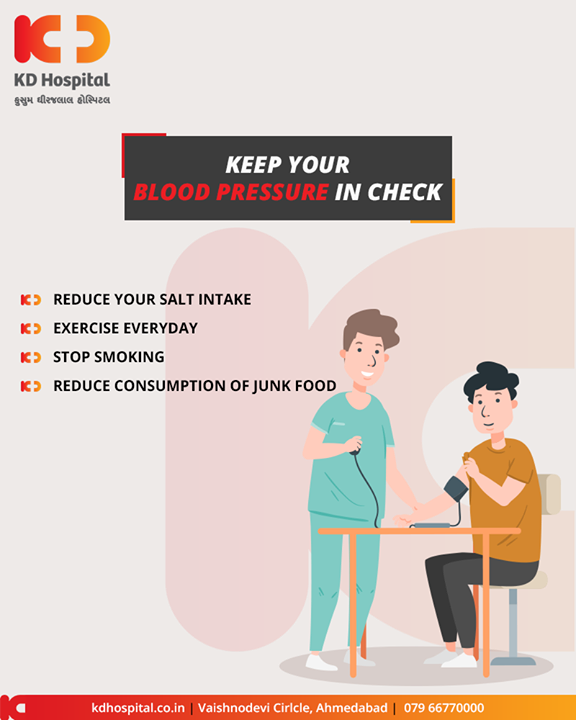 Prevention is always better than cure. Keep your blood pressure in check in order to avoid chronic kidney disorders!

#KidneyHealth #Lithotripsy #KDHospital #GoodHealth #Ahmedabad #Gujarat #India