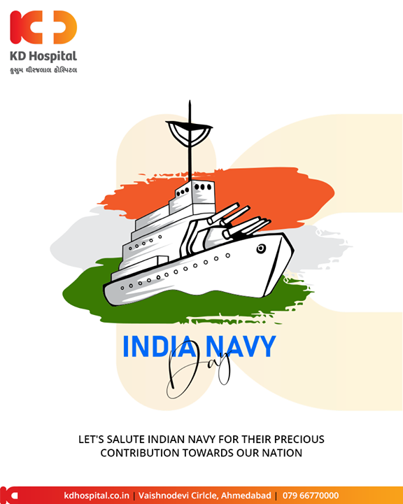 Let's salute Indian navy for their precious contribution towards our nation. 

#IndianNavyDay #NavyDay #NavyDay2019 #IndianNavyDay2019 #KDHospital #GoodHealth #Ahmedabad #Gujarat #India