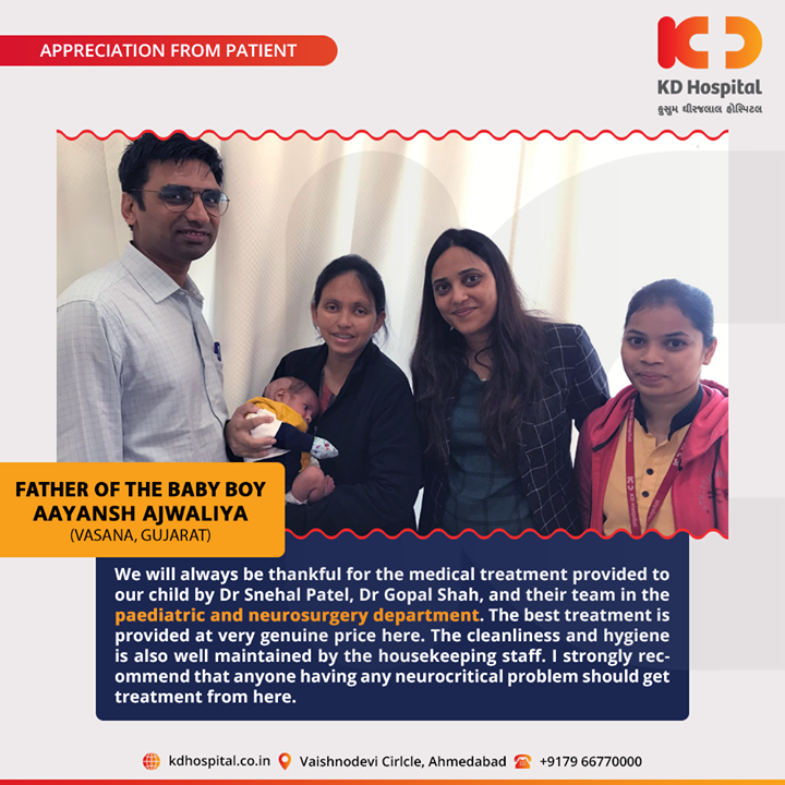 It feels great to hear such kind and touching appreciation from our patients!

For appointment call: +91 79 6677 0000

#KDHospital #GoodHealth #Ahmedabad #Gujarat #India #Appreciation
