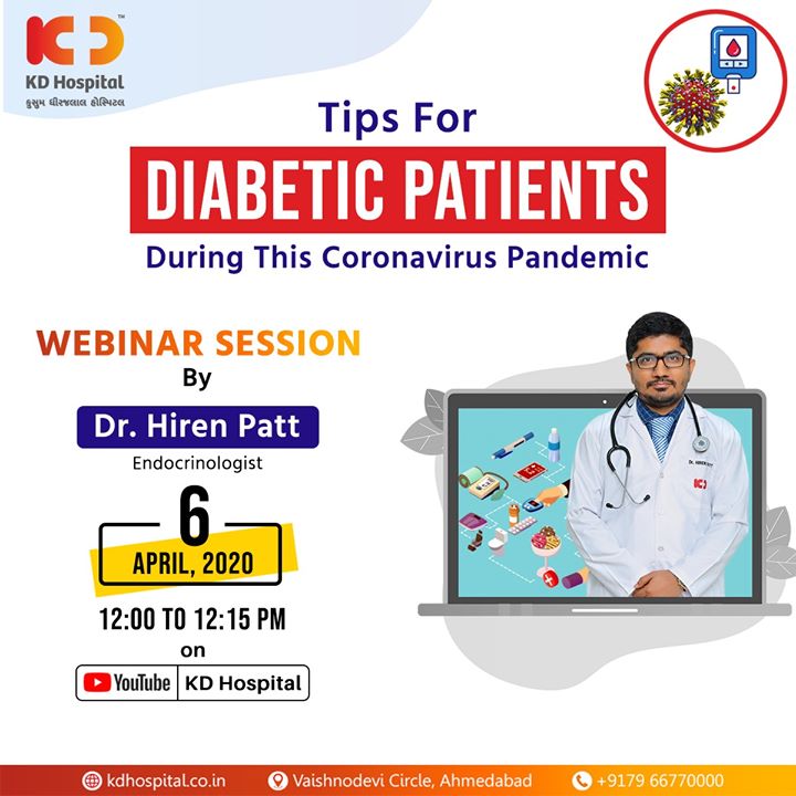 Diabetic and worried that you or your loved ones are more susceptible to COVID-19?

Our endocrinology and diabetes superspecialist, Dr Hiren Patt, will be sharing 
