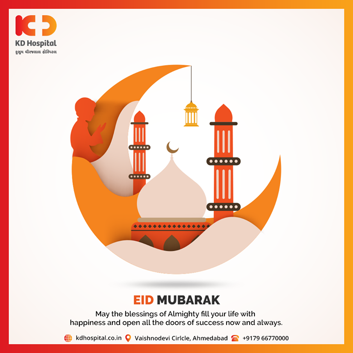 May the blessings of Almighty fill your life with happiness and open all the doors of success now and always.

#eidmubarak #KDHospital #goodhealth #health #wellness #fitness #healthiswealth #healthyliving #patientscare #Ahmedabad #Gujarat #India