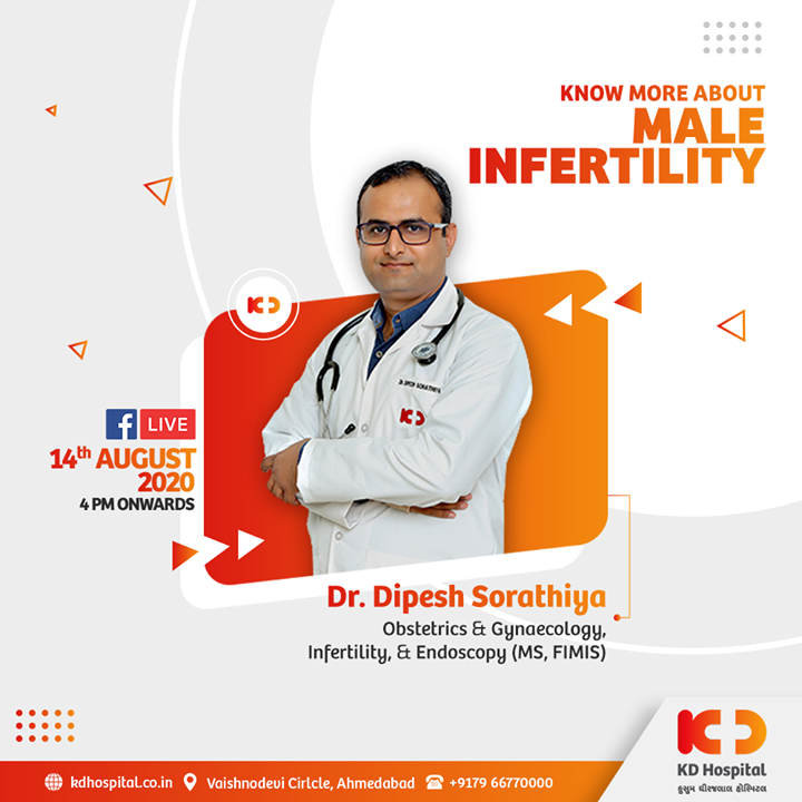 Male Infertility cases in India has seen remarkable spike over the last few years. Let's hear it from our expert Dr. Dipesh Sorathiya, Obstetrician & Gynaecologist (MS, FIMIS) on 