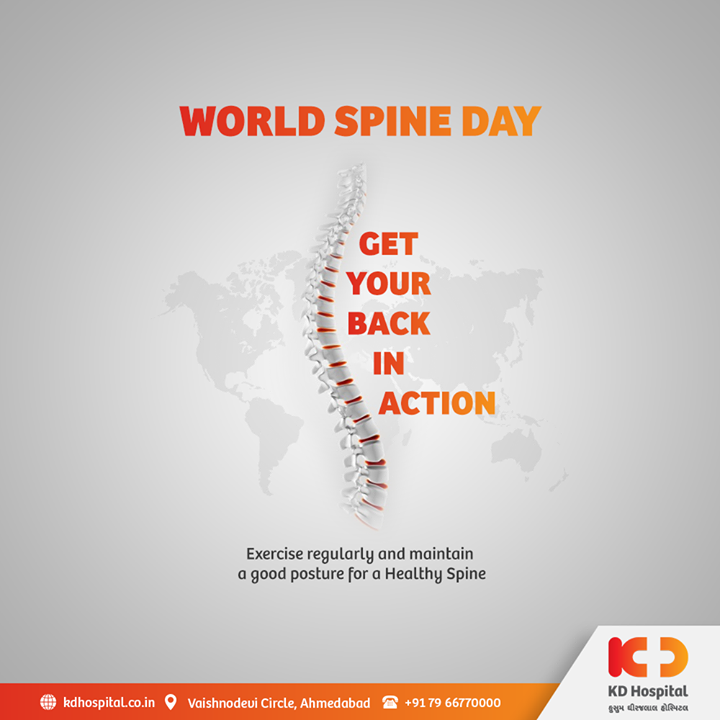 This World Spine Day, let us all be mindful of long term complications of back pain and work towards getting it right from the start. 

#KDHospital #WorldSpineDay #BackOnTrack #BeEpic #SpineHealth #SpineMobility #SpineSurgery #Compassion #Doctors #DoctorsOfInstagram #Diagnosis #Therapeutics #goodhealth #soical #socialmediamarketing #digitalmarketing #wellness #wellnessthatworks #Ahmedabad #Gujarat #India