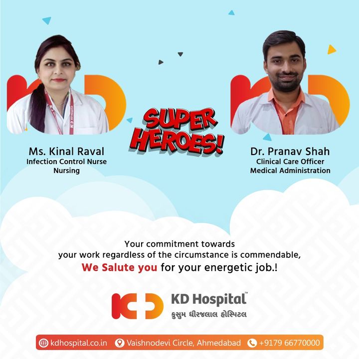 KD Hospital thanks you for being an integral part of the frontline team in the testing time. 

#KDHospital #EmployeeWellness #EmployeeAppreciation #DoctorsOfInstagram #Diagnosis #Therapeutics #goodhealth #pandemic #socialmedia #socialmediamarketing #digitalmarketing #wellness #wellnessthatworks #Ahmedabad #Gujarat #India