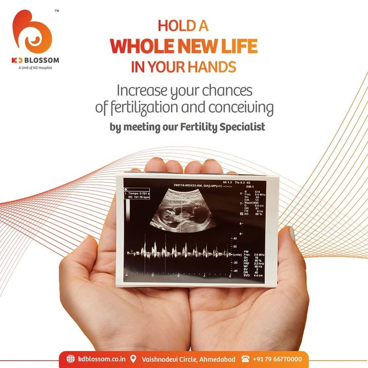 Make your Good News come true with KD Blossom.
Meet our fertility specialist and increase your chances of conceiving through physical evaluations and suggested lifestyle changes, positively impacting your fertility.
Call Now: +91 7966770000 to book an appointment.

#KDHospital #KDBlossom #IVF #Fertility #InVitroFertilization #Awareness #goodhealth #pandemic #socialmedia #socialmediamarketing #digitalmarketing #wellness #wellnessthatworks #Ahmedabad #Gujarat #India