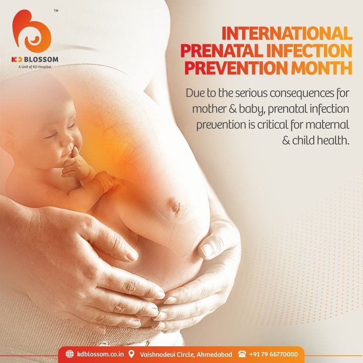This International Prenatal Infection Prevention month, let's extend the mindfulness of maternal immunization to prevent infectious diseases from spreading to the baby via mother before delivery. 

#KDHospital #KDBlossom #InfectionPrevention #Immunisation #Vaccination #Prenatal #Maternal #GoodHealth #Gynaecologist #Awareness  #socialmediamarketing #digitalmarketing #wellness #wellnessthatworks #Ahmedabad #Gujarat #India