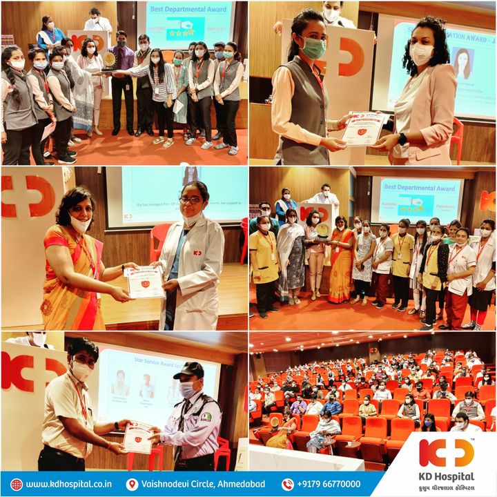 KD employees constantly delivering Patient Care Services & being appreciated for their imperative dedication.

#KDHospital #RewardsandRecognition #RandR #awardceremony #team #EmployeeOfTheMonth #teambuildingactivities #EmployeeEngagement #performer #achievement #growth #innovation #success #appreciation #EmployeeWellness #EmployeeAppreciation #wellness #wellnessthatworks #Ahmedabad #Gujarat #India.