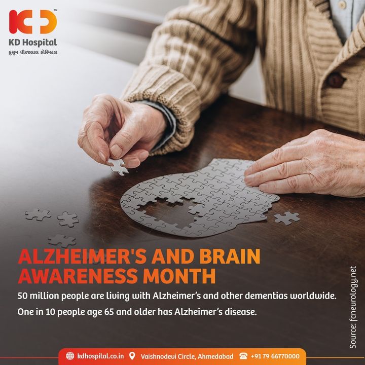 June is Alzheimer’s and Brain Awareness Month, a disease of which indicates deterioration in nerve cells leading to memory loss and impaired cognitive abilities. 

#KDHospital #Alzheimer #Brain #BrainAwarenessMonth #AD #Dementia #Diagnosis #Therapeutics #Awareness #wellness #goodhealth #wellnessthatworks #Nusring #NABHHospital #QualityCare #hospitals #healthcare #physicians #explore #surgeon #Ahmedabad #Gujarat #India