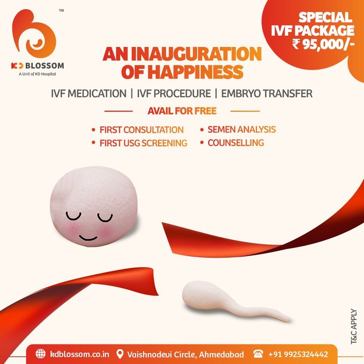 Don't miss out on an opportunity! 
KD Hospital is here with a Special IVF Package, that can Innagurate the Happiness of Couples. To book an appointment, give us a call now on +919925324442. 
Offer valid till 31st August'21 only.

#KDHospital #KDBlossom #IVF #FertilityClinic #StayTuned #Baby #BabiesOfInstagram #IVFBaby #Diagnosis #Therapeutics #Awareness #wellness #goodhealth #wellnessthatworks #Nusring #NABHHospital #QualityCare #hospitals #healthcare #physicians #explore #surgeon #Ahmedabad #Gujarat #India