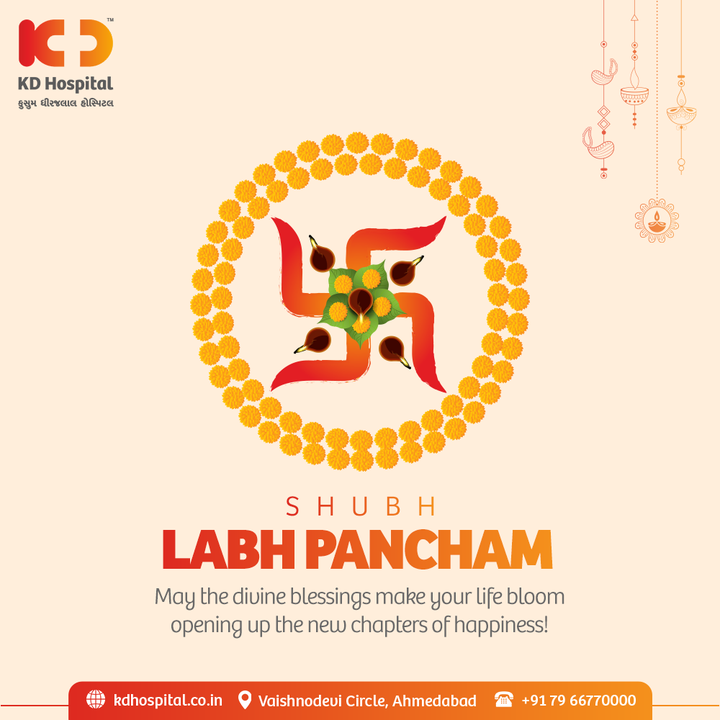May Healthy living be a way of living for you! Keep seeking for the mighty blessings of the omnipresent Goddess to have a blessed living...

#KDHospital #Labhpancham #festival #health #healthcare #medical #physician #labhpancham #labhpancham2021 #labhpanchamwishes #wellness #wellnessthatworks #Ahmedabad #Gujarat #India