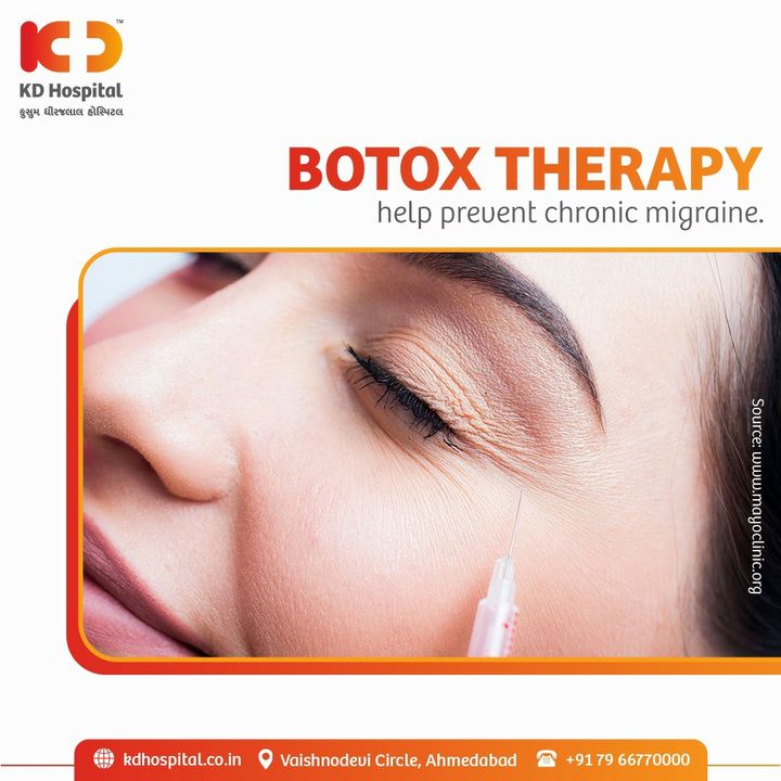 Botox Therapy is commonly used for facial treatments. Apart from being used to correct facial wrinkles, it's also used to treat conditions like neck spasms (cervical dystonia), excessive sweating (hyperhidrosis), an overactive bladder and lazy eye. It also helps prevent chronic migraine. 

Visit KD Hospital for any further expert assistance.

Contact: +91 9825993335

#KDHospital #Botox #Botoxtherapy #facewrinklesreduce #preventingchronicmigrane #stressfreelife #intakeofdrugs #healthylife #mentallyhappy #Ahmedabad #yourstomake