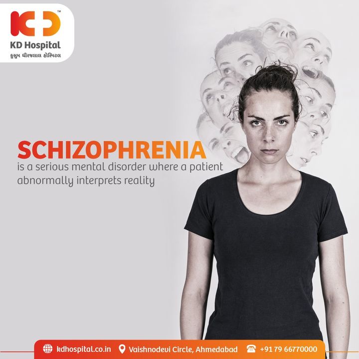Schizophrenia affects a person’s mental ability to think, feel & behave clearly. Symptoms like hallucinations, delusions & confused thoughts are visible in the patient. 
Visit KD Hospital  to receive accurate diagnosis and treatment by experts. 

#KDHospital #Schizophrenia #stressfreelife #intakeofdrugs #healthylife #mentallyhappy #physicallyfit #doctor #health #healthcare #hospital #doctors #physicalcare #mentalcare #healthylifestyle #medlife #goodhealth #health #fitness #healthyliving #patientscare #Ahmedabad