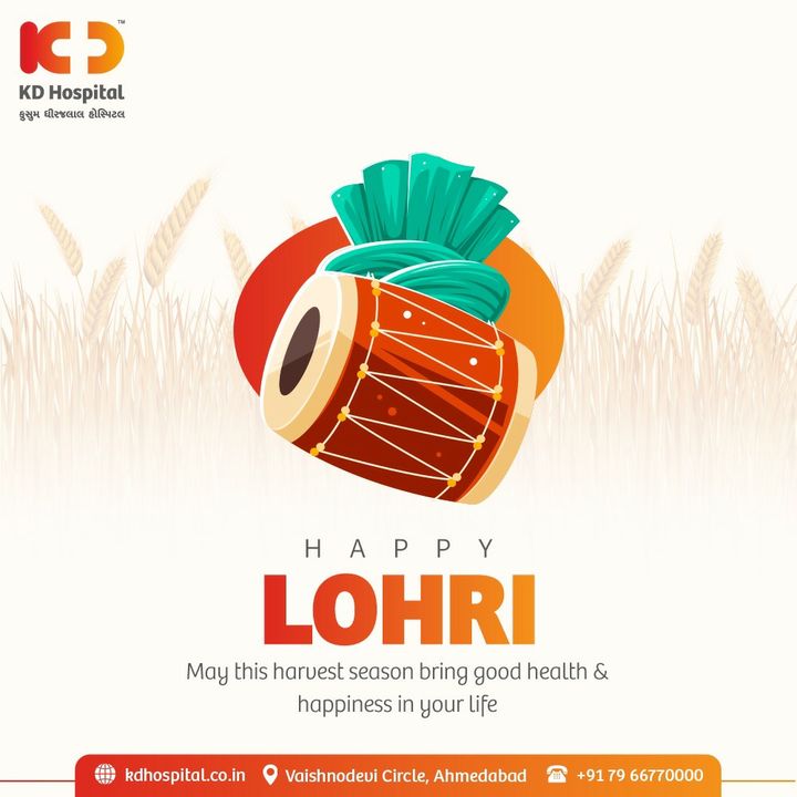 May the pious festival help you gain good health and happiness.

#KDHospital #HappyLohri2022 #HappyLohri #Lohri #IndianFestival #healthyliving #patientscare #Ahmedabad #trendinginahmedabad #yourstomake