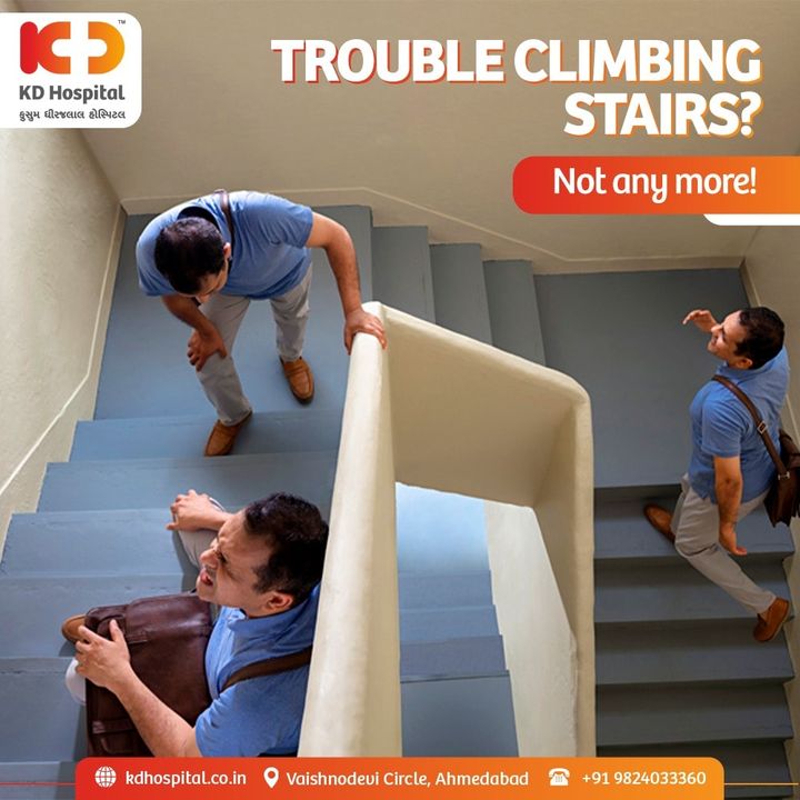 Knee pain making it difficult for you to climb stairs?
Visit KD Hospital for free knee pain consultations (by Sr. Doctors), X-rays, and bone density tests until 31st March.
For appointments contact us on
+91 98240 33360

#KDHospital #NABHHospital #hipreplacement #jointreplacement #orthopedics #arthritis #orthopedicsurgery #physicaltherapy #hipsurgery #totalhipreplacement #sportsmedicine #kneepain #ortho #hippain #orthopedicsurgeon #orthopaedics #surgeon #health #orthopedic #QualityCare #hospitals #doctors #healthcare #WellnessThatWorks #trendinginahmedabad #wellness #YoursToMake #Ahmedabad #Gujarat #India