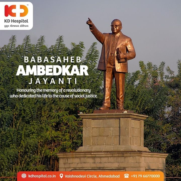 On this day, let's honour the sacrifices & hard work of the hero who gave India its constitution.

#KDHospital #NABHHospital #AmbedkarJayanti #IndianConstitution #IndianConstitution #healthcare #WellnessThatWorks #YoursToMake #Ahmedabad #Gujarat #India
