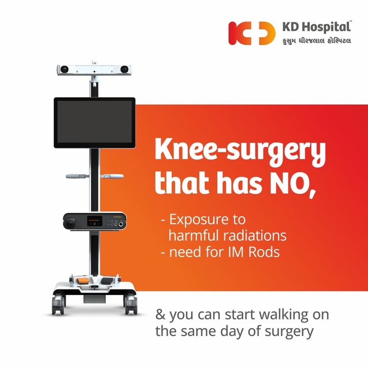 CORI robot-assisted Knee replacement is minimally invasive, no CT scan is needed and no unnecessary bone cuts are required.  Most importantly, you recover faster with lesser chances of post-op complications.

For more information, visit KD Hospital, Vaishnodevi Circle, SG Road, Ahmedabad - 382421
Contact on: 079 6677 0000
or 
Visit the website: www.kdhospital.co.in

#KDHospital #ahmedabad #robot #robotics #hospital #kneesurgery #technology #medical #india #postoperativecare #robotickneereplacement