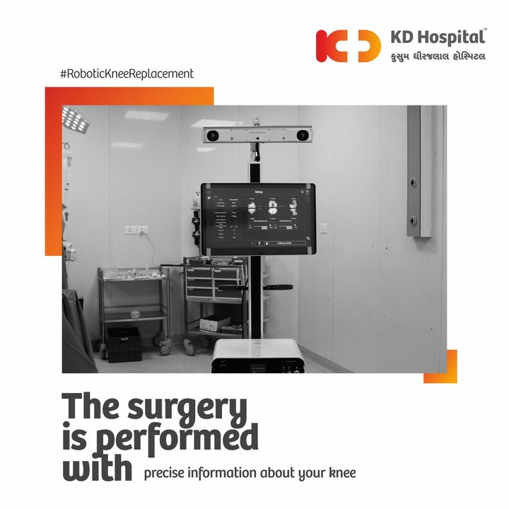 With precise information about your knee joint and surrounding tissues in robotic-assisted knee surgery, the surgical procedure becomes minimally invasive, and the patient recovers faster. 

For more information, visit KD Hospital, Vaishnodevi Circle, SG Road, Ahmedabad - 382421
Contact on: 079 6677 0000
or 
Visit the website: www.kdhospital.co.in

#KDHospital #ahmedabad #robot #robotickneereplacement #kneereplacementsurgey #hospital #kneesurgery #technology #healthcare #qualitycare #surgeon #gujarat #india