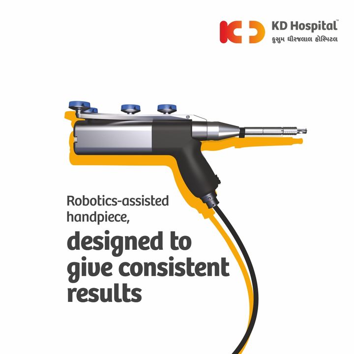 Robotic-assisted technology is designed to give consistent results which accurately aligns and assist the surgeon while performing the surgery, improving dexterity.

For more information, visit KD Hospital, Vaishnodevi Circle, SG Road, Ahmedabad - 382421
Contact on: 079 6677 0000
or 
Visit the website: www.kdhospital.co.in

#KDHospital #ahmedabad #robot #robotickneereplacement #kneereplacementsurgey #hospital #kneesurgery #technology #healthcare #qualitycare #surgeon #gujarat #india