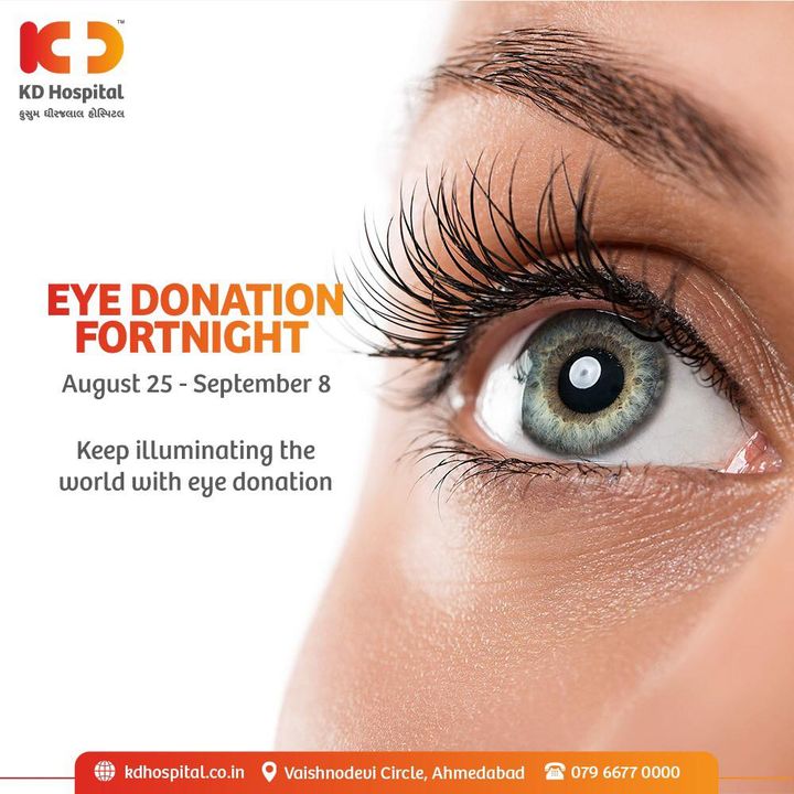 Your eyes can be immortal.
Give a gift of sight by donating your eyes and make someone else see the world with a new lens.

Click on the link https://sotto.nic.in/DonorCardRegistration.aspx to register yourself as an organ donor.

#KDHospital #NationalEyeDonationFortnight. #NationalEyeDonationFortnight2022 #EyeDonation  #NABHHospital #EyeCare #Eyesight #OrganDonation #donor #NABHHospital #Ahmedabad #Gujarat #India