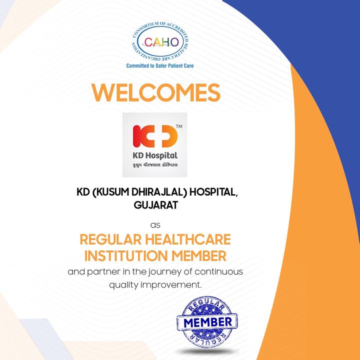 KD Hospital feels privileged to be part of CAHO- Consortium of Accredited Health care Organisation and will continue to provide quality healthcare services.

 #CAHO #CAHOPartner #Regular #Member #Membership