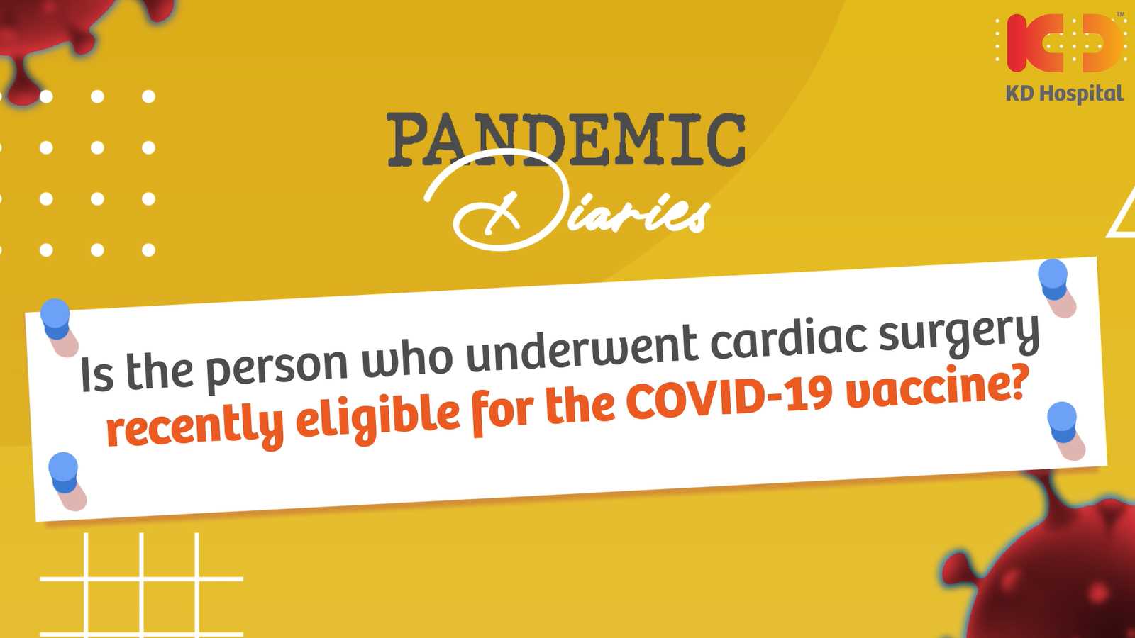 Keep your heart and health safe during the pandemic. Hear our consultant cardiologist Dr. Abhishek talk about cardiac diseases and COVID-19. 
Watch the full episode of 