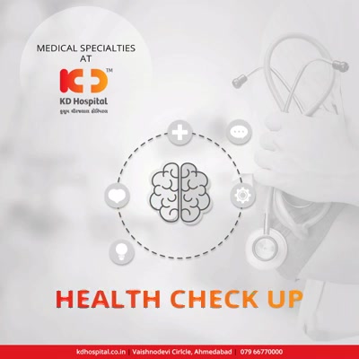 All your health worries are taken care under one roof!

#KDHospital #GoodHealth #Ahmedabad #Gujarat #India