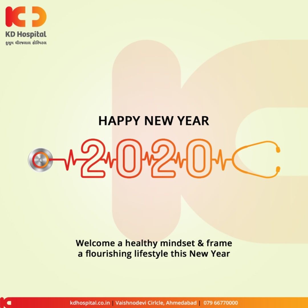 Welcome healthy mindset & frame a flourishing lifestyle, this New Year.

#NewYear2020 #HappyNewYear #NewYear #Happiness #Joy #2k20 #Celebration #KDHospital #GoodHealth #Ahmedabad #Gujarat #India