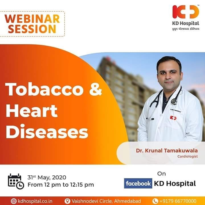 Breathe Healthily, Live Happily. On World No Tobacco Day, Dr Krunal Tamakuwala will be available in a webinar session on 