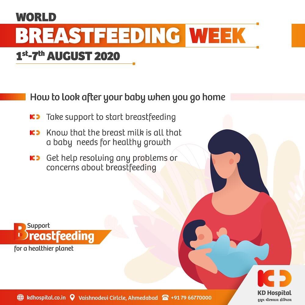 Motherhood brings pure Happiness along with tons of Responsibilities. Working mothers with a new born, here's a handy info on how to look after your baby after you are back home.

Keep following our series on World Breast Feeding Week 

Support breastfeeding for a healthier planet

#KDHospital #BreastfeedingWeek #Breastfeeding #BreastfeedingWeek2020 #goodhealth #health #wellness #fitness #healthiswealth #healthyliving #patientscare #Ahmedabad #Gujarat #India