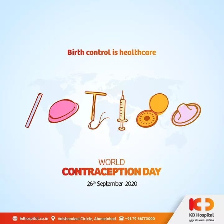 Every man and woman have the right to choose the contraception method of their choice. Let's prefer what's best for us to lead a better family planning. 

#KDHospital #goodhealth #health #wellness #doctor #DoctorsOfInstagram #WorldContraceptionDay #Familyplanning #contraception #pregnancy  #gynaecology #obstetrics #fitness #healthiswealth #healthyliving #patientscare #Ahmedabad #Gujarat #india