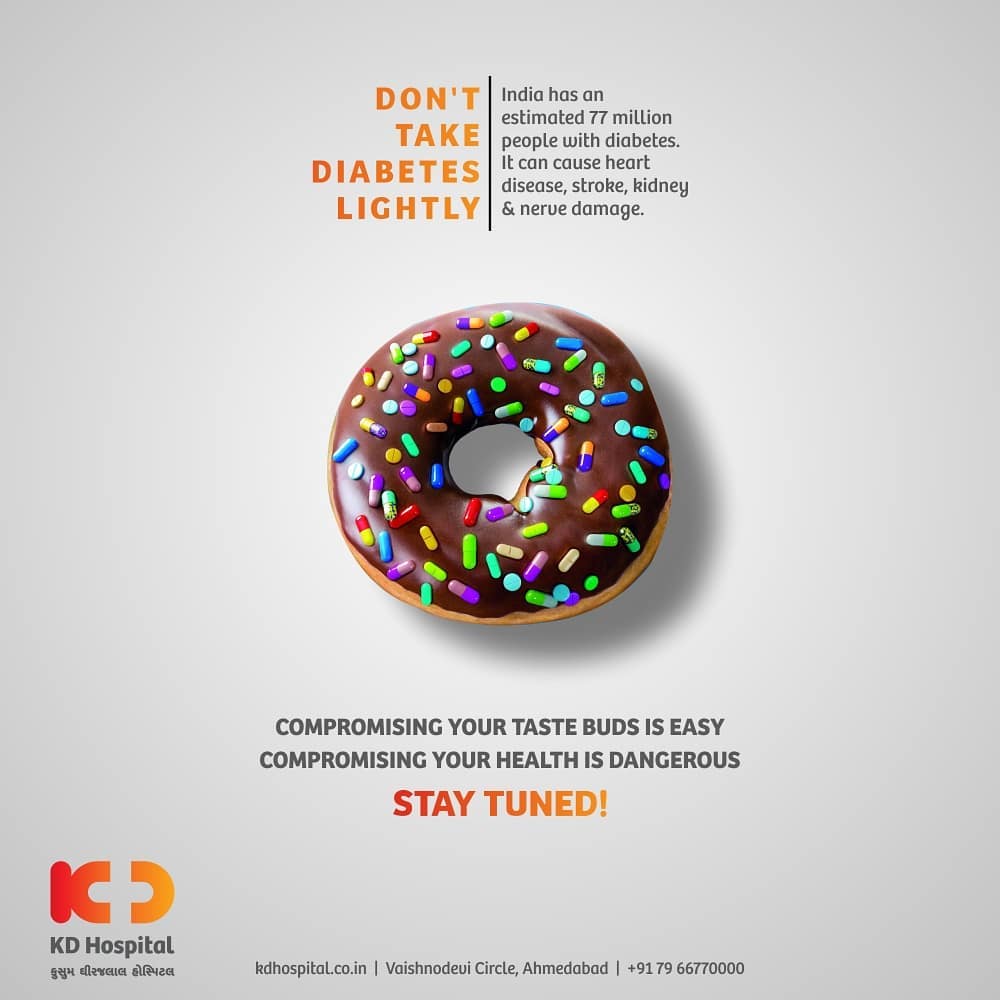 Individuals with diabetes might not have any symptoms initially, so screening tests become peremptory for them. With the rising number of cases in India every year, it's important to get a screening test done to avoid late effects of diabetes, which could affect your feet, eye, nervous system, renal system and many other body systems. Keep following the space to know more about it. 

#KDHospital #diabetes #diabetesscreening #diabetesawareness #diabetestype1 #diabetestype2 #diabetescommunity #goodhealth #healthiswealth #healthyliving #patientscare #StayAware #StaySafe #Doctors #DoctorsOfInstagram #Diagnosis #Therapeutics #goodhealth #social #socialmediamarketing #digitalmarketing #pandemic #Ahmedabad #Gujarat #India