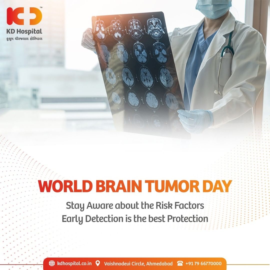 On this World Brain Tumor Day, let's spread awareness about the risk factors & treatment options that leads to Brain Tumors, for improving the rates of timely detection.

#WorldBrainTumorDay #BrainTumor #Cancer #Tumor #StayAware #StayAwareStaySafe #Diagnosis #goodhealth #pandemic #healthfirst #healthylifestyle #wellness #wellnessthatworks #NABHHospital #QualityCare #hospitals #doctors #Nurses #healthcare #medical #digitalmarketing #Ahmedabad #Gujarat #India