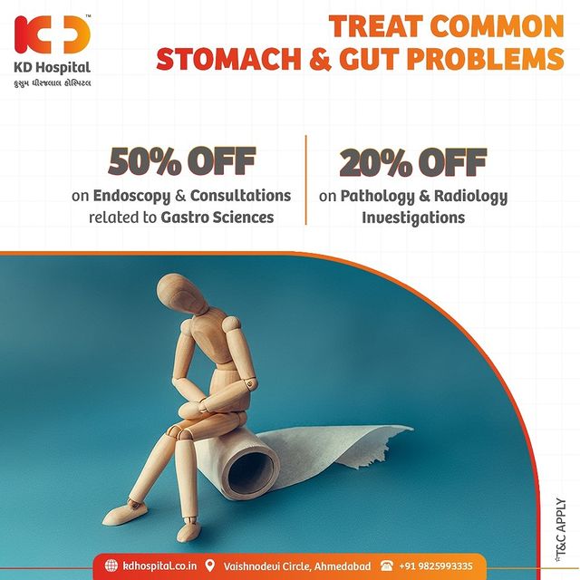 Do not delay the diagnosis and hence the treatment of any of your stomach-related problems. Call +919825993335 to book an appointment with us and get the problems treated in affordable and effective ways!

#KDHospital #GastroSciences #GastroEnterology #GastroSurgery #Inflammation #Stomach #StomachDiseases #Gut #Diagnosis #Therapeutics #Awareness #wellness #goodhealth #wellnessthatworks #Nusring  #NABHHospital #QualityCare #hospital #explore #healthcare #physicians #surgeon #Ahmedabad #Gujarat  #India