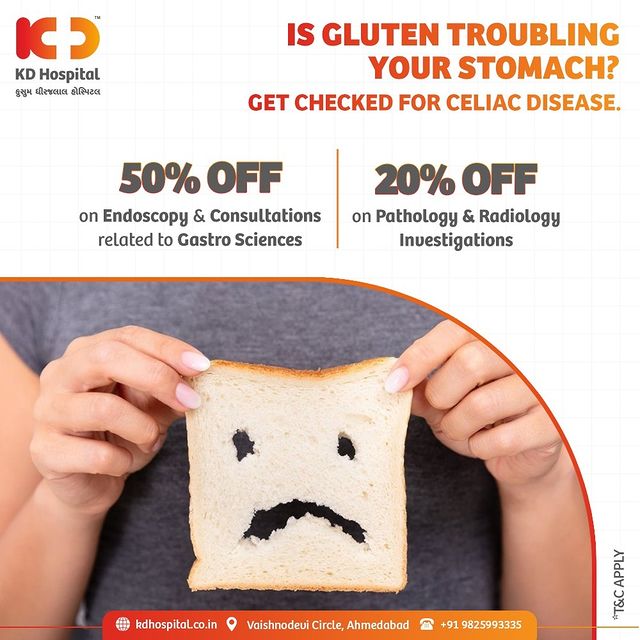 Celiac disease is an immune reaction to eating gluten symptoms of which include diarrhoea, bloating and fatigue.

KD Hospital is offering concessional rates on Gastro Consultation till 15th August'21. If you have any such symptoms call +919825993335 to book your appointment. 

#KDHospital #GastroSciences #GastroEnterology #GastroSurgery #Bowel #Inflammation #CeliacDisease #Celiac #Gluten #Fatigue #StomachDiseases #Diagnosis #Awareness #goodhealth #Nusring #NABHHospital #QualityCare #hospital #explore #healthcare #physicians #surgeon #Ahmedabad #Gujarat #India