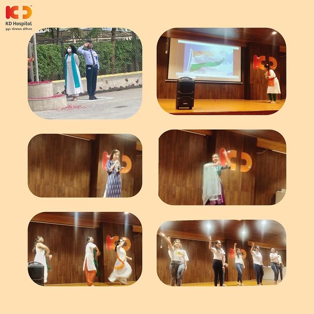 KD Hospital employees performed to Independence Day theme and this is just a glimpse of celebration here.
Jai Hind 🇮🇳 

#KDHospital #IndependenceDay2021 #AzadiKaAmritMahotsav
#IndependenceDay #Independence #IndependenceDayIndia #Freedom #FreedomFighters #15thAugust  #Doctors #Diagnosis #Therapeutics #goodhealth  #wellnessthatworks #Ahmedabad #Gujarat #India