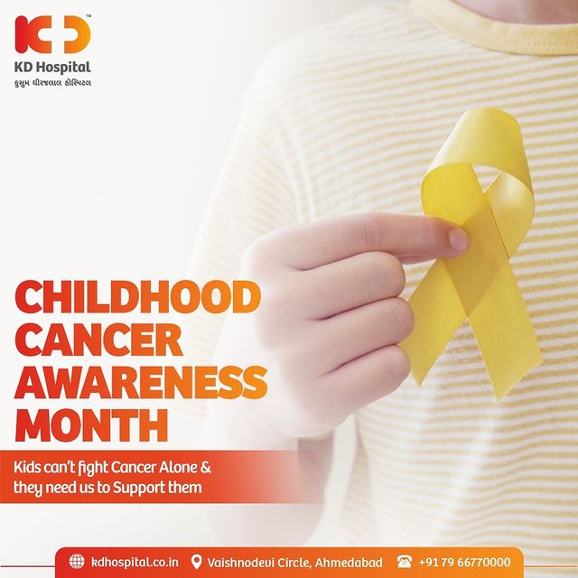 September is Childhood Cancer Awareness Month. Let's raise support, funding and awareness of childhood cancers for sufferers and families!

#KDHospital #ChildhoodCancer #Cancer #CancerAwareness #FightCancer #CCAM #Spetember #CancerTreatment #Doctors #Diagnosis #Therapeutics #goodhealth #soical #socialmediamarketing #digitalmarketing #wellness #wellnessthatworks #Ahmedabad #Gujarat