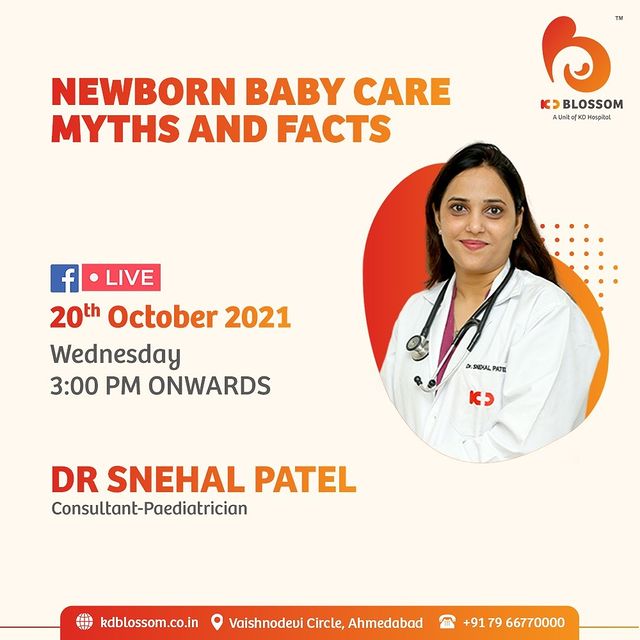 A session on “Newborn babycare Myths & Facts” shall be held on October 20th from 03:00 PM onwards by Dr Snehal Patel.
Stay tuned!

Join the session on our official Facebook page visit the link in our bio.

#KDHospital  #KDBlossom #parents #parenting #dad #parenthood #mother #children #newborn #babyboy #babygirl #newmom #newbaby #maternity #newbornbaby #infant #newbornposing #goodhealth #MultiSpecialtyHospital #DoctorsOfInstagram #Diagnosis #Therapeutics #goodhealth #FacebookLive #pandemic #wellness #wellnessthatworks #Ahmedabad #Gujarat #India