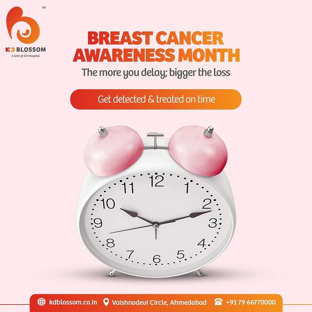 An early diagnosis is one of the best ways to Defeat Breast Cancer. A regular breast examination is thus crucial. Call Now: +91 7966770000 to book an appointment.

#KDHospital #KDBlossom #BreastCancerAwarenessMonth #BreastCancer #Awareness #RegularScreening  #October #CancerTreatment #Doctors #womenhealh #womenhealthcare #womenhealthy #mammotome #mammogram #digitalmammogram #consultation #checkup #breastexperts #goodhealth #digitalmarketing #wellness #wellnessthatworks #Ahmedabad #Gujarat
