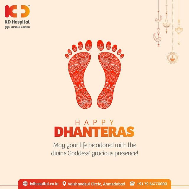 May the riches brighten up your life and the real treasures surround you for a lifetime!  KD Hospital wishes you a happy & blessed Dhanteras.

#KDHospital #HappyDhanteras #FestiveWishes #IndianFestivals #medicine #surgery #nurse #doctor #health #healthcare #medical #physician #wellness #wellnessthatworks #Ahmedabad #Gujarat #India