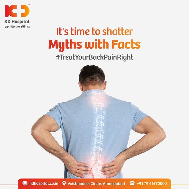 When treating your back pain, it is vital to follow the right instructions. Do not fall victim to myths and consult the specialists right away.
Get yourself checked at the Free screening camp for Back pain at KD Hospital, Ahmedabad & Get 20% off on Radiology Services.
For appointments call us on +91 9265262782.
Offer valid till 30th September'22 only.

#KDHospital #Doctors #spinesurgery #spinesurgeryrecovery #spinesurgeon #spinehealth #spineproblem #spinecheckup
#lowbackpain #backpain #sciatica #sciaticapain #discpain #physiotherapy #nervepain #lumbar #discbulge #lowerbackpain #spine #lowback #lowbackmobility #backpainrelief #lowbackpainrelief #backpaintips #lowerbackpainrelief #backstretches #Ahmedabad #Gujarat #India