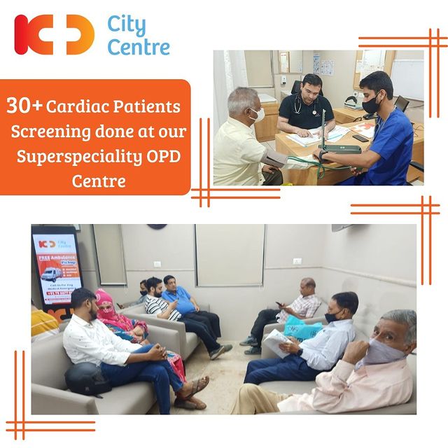 30+ Cardiac patients were screened today as they followed their Hearts to KD City Centre (Vastrapur). 
Expert Team of Cardiologists from KD Hospital are available Mon ~ Sat, 2:00 Pm to 5:00 Pm .
Also, see our Heart Age Calculator by clicking the Link in Bio.
For Appointments Call Now at 079 6677 0000.

#KDHospital #KDCityCentre #Cardiology #Heart  #healthcheckupcamp #freehealthcheckup #camp #healthylifestyle  #Healthcheckup #Healthylife #RegularCheckups  #WellnessThatWorks  #HeartAge #KnowTheAgeOfYourHeart #healthyliving #YoursToMake #trendinginahmedabad #Ahmedabad #Gujarat #india