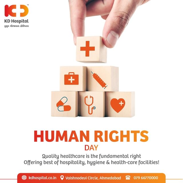 Good health is a fundamental right. 
On this Human Rights Day, let's understand the importance of health, hygiene and care to uphold the standards of healthcare facilities together.

#KDhospital #HumanRightsDay #Care #Fundamentalright #Healthcare #humanrights #communism #humanrightsday #humanrightscampaign #indianconstitution #BestMultispeacialityHospital #QualityCare  #besthospital #hospital #besthealthcare #healthcarefacilities #hygiene  #trendinginahmedabad #Ahmedabad #Gujarat