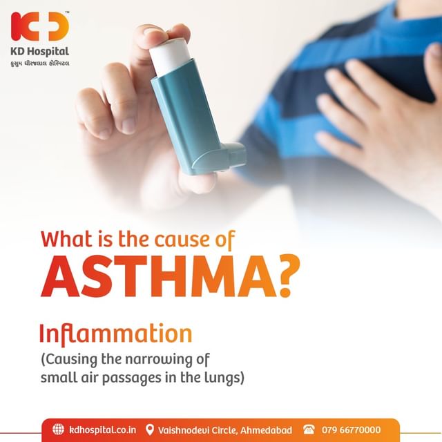 Asthma is a chronic disease that causes airways to constrict, making it difficult to breathe. Consult with KD Hospital's expert Pulmonologist today & get the best treatment for respiratory diseases! Understanding the causes and management of asthma can help you have a better quality of life. 
For appointments, call us on:  079 6677 0000.

#KDHospital #health #wellness #breathe #chronicillness #asthma #allergy #lungs #asthmaproblems #asthmaawareness #Asthma #Asthmaawareness  #asthmaawarenessmonth #asthmaproblems #allergy #lungs #inflammation #cough  #breathingdifficulty #congestion #wheezing #nebuliser #phlegm
#sinus #asthmainflammation #Cure #heal #care #healthcare #Ahmedabad #Gujarat