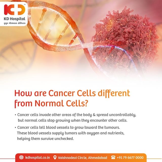 Read twice to understand the differences better!
Growth of cancerous cells is dangerous & hence it is important to start the right therapy at the right time. 

 #kdhospital #health #cancer #survivor #cancerawareness #stemcell #tumor #tumors #therapy #medical #malignantmelanoma #cancerresearch #cancerseason #cancerfree #chemo #oncologia #chemotherapy #cancersucks #cancersurvivor #cancerous #cancerwarrior #cancersupport  #ahmedabad #gujarat