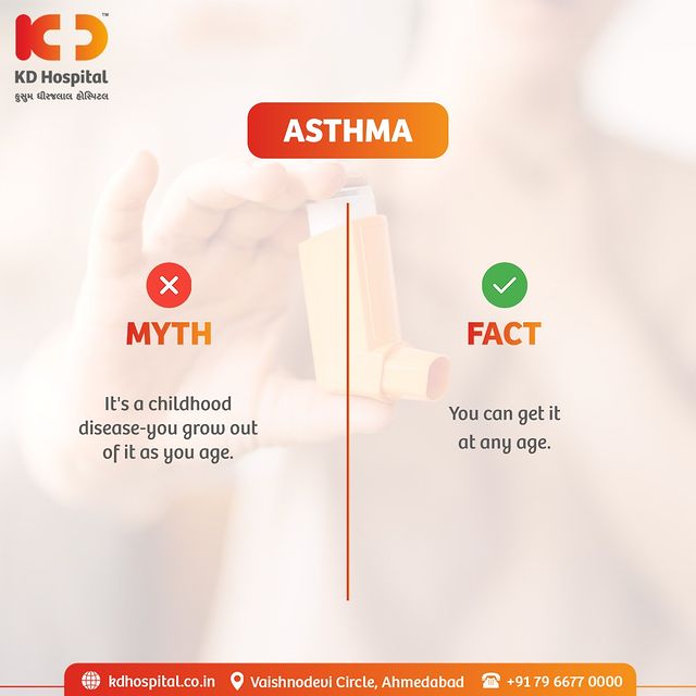The number of people suffering with asthma are too many. It is important for all the asthma fighters to replace the myths with facts.

#KDHospital #air #breathe #chronicillness #asthma #allergy #lungs #asthmaproblems #health #wellness #medicine #breathe #chronicillness #allergy #lungs #asthmaproblems #asthmaattack #asthmaawareness #asthmarelief #asthmatreatment #allergy #lungs #inflammation #cough #breathingdifficulty #congestion #wheezing #nebuliser #sinus #asthmainflammation